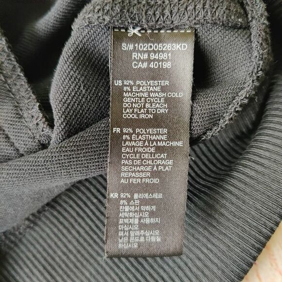 Forever 21 black zip athletic jacket sz M - Picture 10 of 10